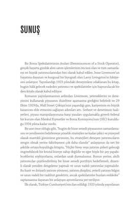 Bir Borsa Spekülatörünün Anıları
