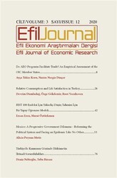 Efil Ekonomi Araştırmaları Dergisi: Cilt: 3 Sayı: 12 2020 - Thumbnail