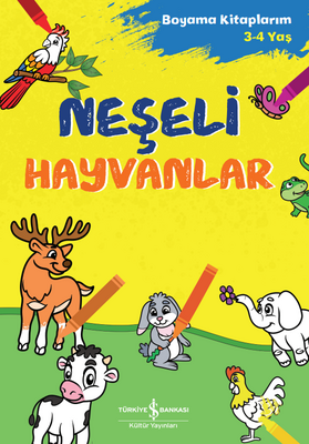 Neşeli Hayvanlar - Boyama Kitaplarım 3-4 Yaş